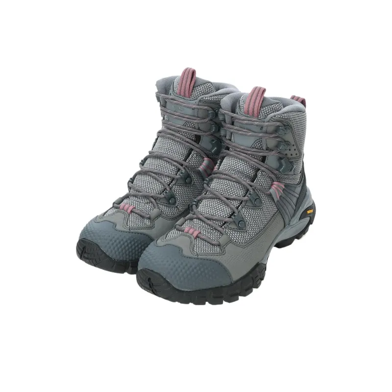 Columbia Abrasion Resistant Mid Top Hiking Shoes Women's Titanium Gray Steel-3