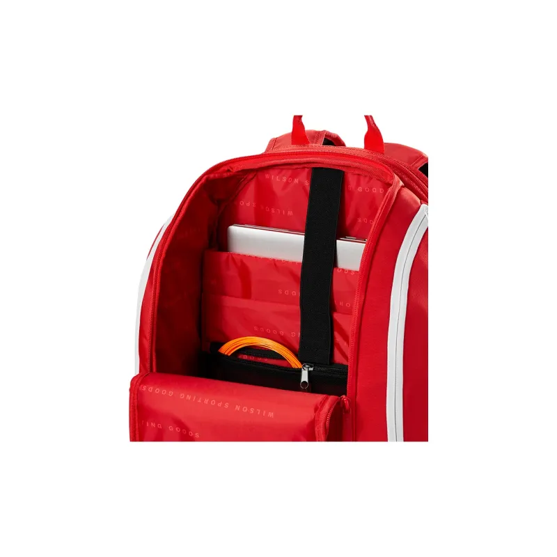 Wilson Tennis Racket Bags Unisex Large Capacity, Can Hold Two Red-3