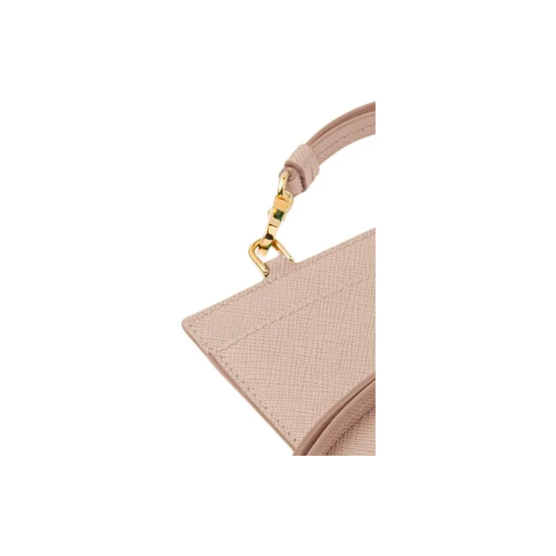 PRADA Saffiano Leather Card Holder Women's Pink Pink-3