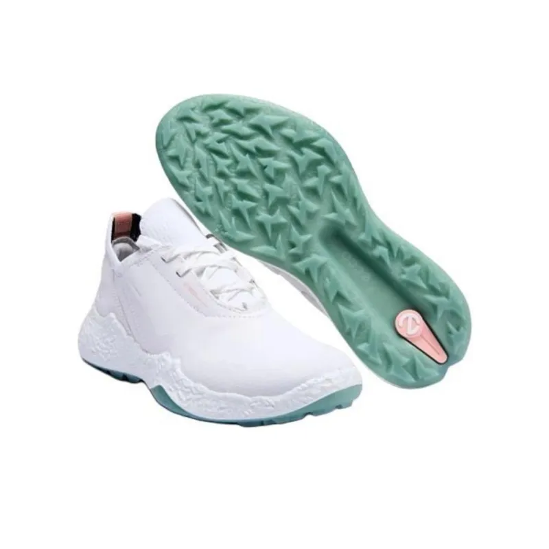 Ecco GOLF BIOM H5 Abrasion Resistant Low Top Golf Shoes Women's White-4