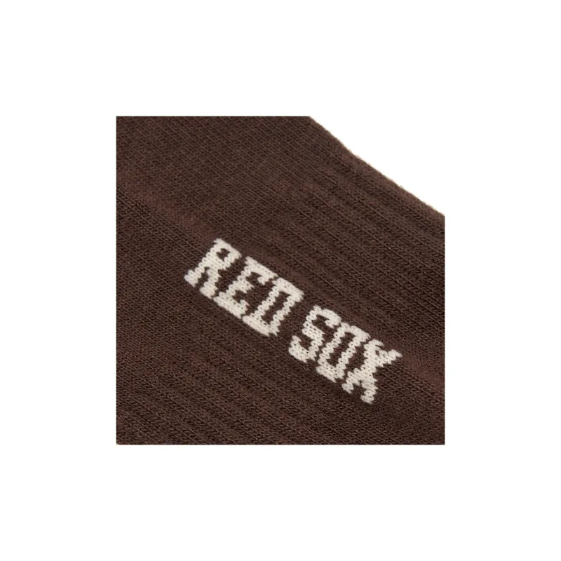 MLB Monogram Collection Mid Calf Socks Unisex 1 Pack Brown-3