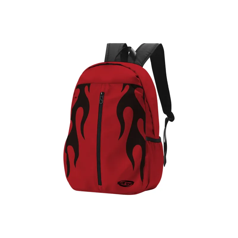 SRRW Polyester Students' Backpack Basketball Bag Unisex Red-1