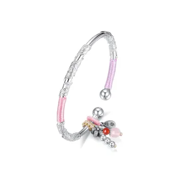 WINY 999 Fine Silver Bangles Women's