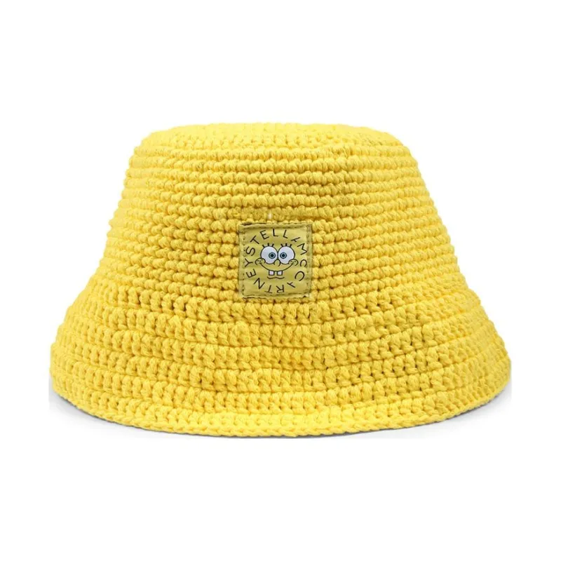 Stella McCartney Organic Cotton Bucket Hats Kids' Yellow-1