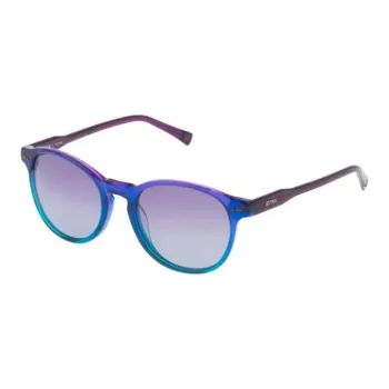 Sting Acetate Round Sunglasses Men's Multicolor
