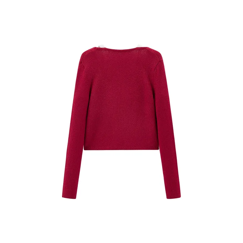 LEDIN Knitwear Women's Cherry Red-1