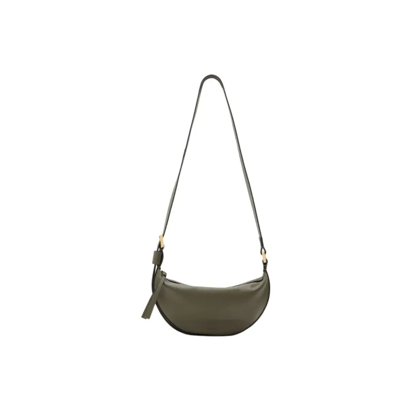 ALLSAINTS Cow Leather Shoulder Bag Women's Army Green-0