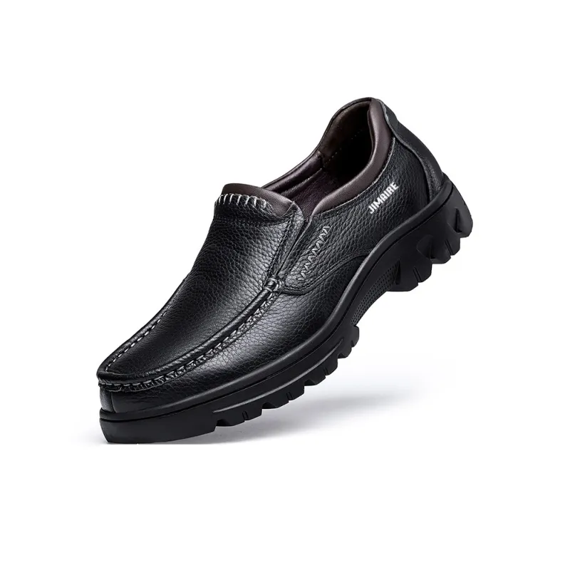 King Jinmai Leather Shoes Casual Shoes Men's-2