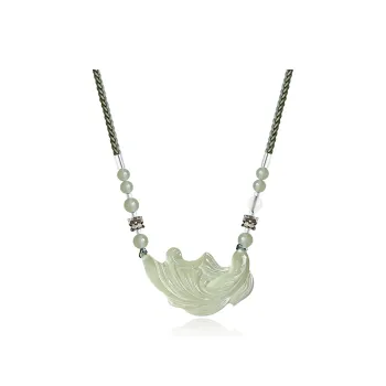 Tang Zhi Serpentine Jade Necklaces Unisex