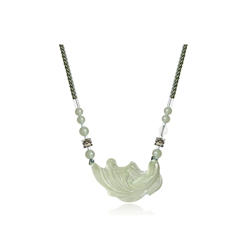 Tang Zhi Serpentine Jade Necklaces Unisex-0