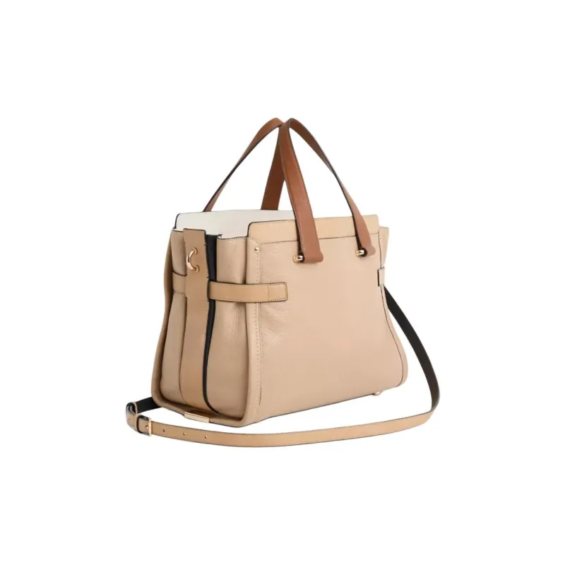 COACH Swagger Leather Tote Bag Shopping Bag Shoulder Bag Handbag Large Size Women's Nude-1