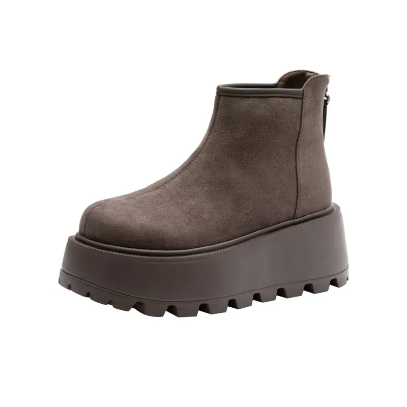 DUSTO Ankle Boots Women's Black/Brown/Coffee-2