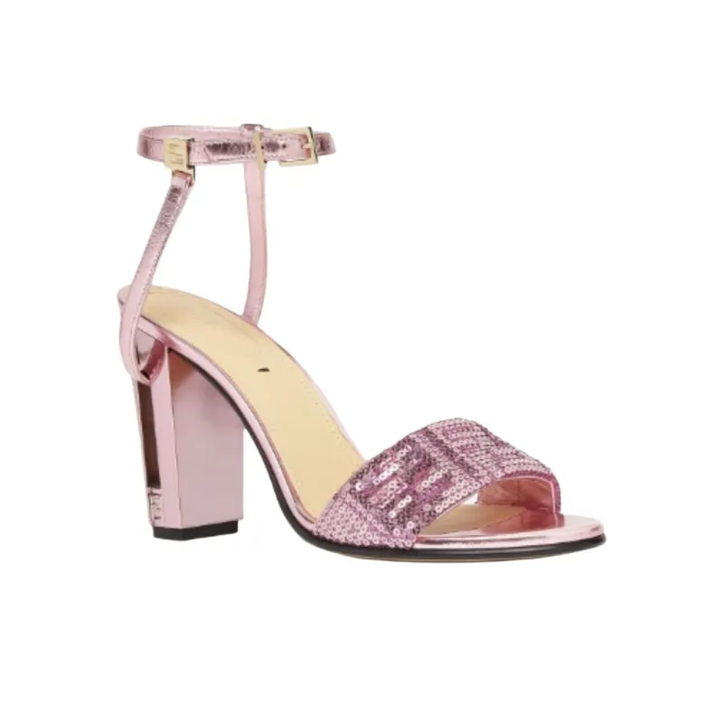 FENDI Delfina Strap Sandals 9.5cm Women's Pink-2