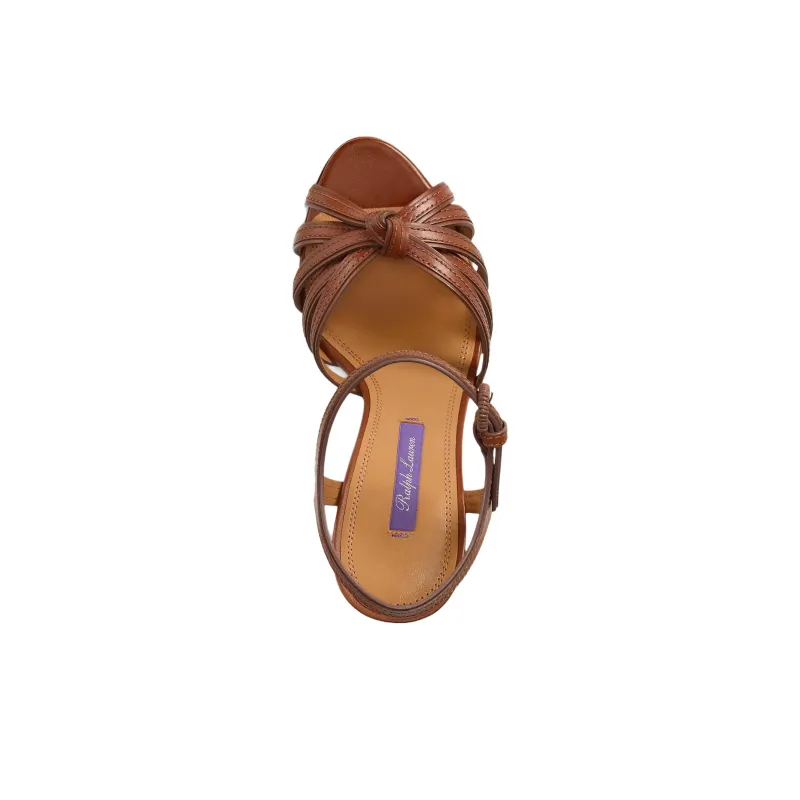 LAUREN RALPH LAUREN Kieran Strap Sandals 10cm Women's Brown-3