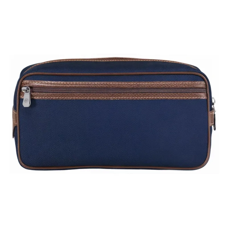 LONGCHAMP Boxford Canvas Canvas Bag Toiletry Bag Unisex Blue-2