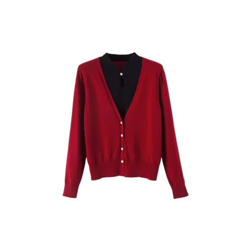 Late White Knitwear Women's Red