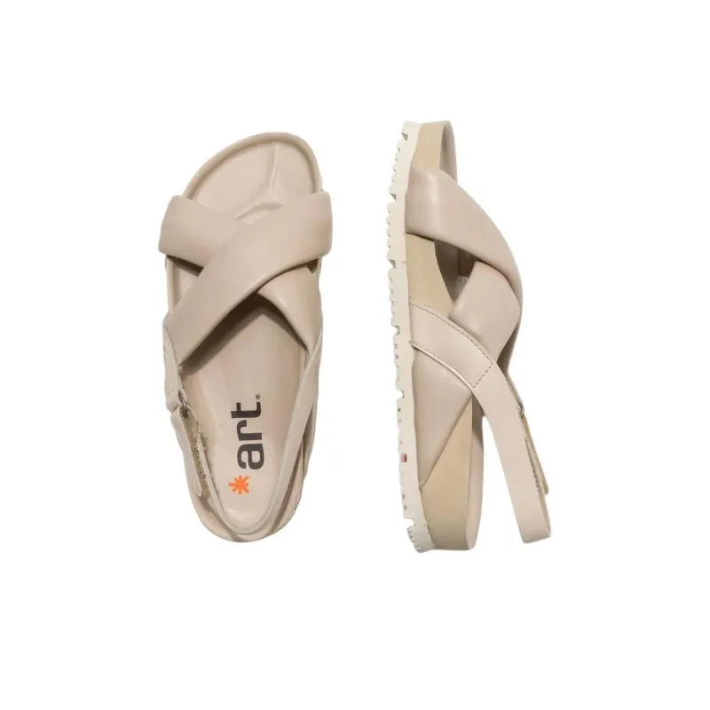 Art BURDEOS Strap Sandals Women's Beige-2