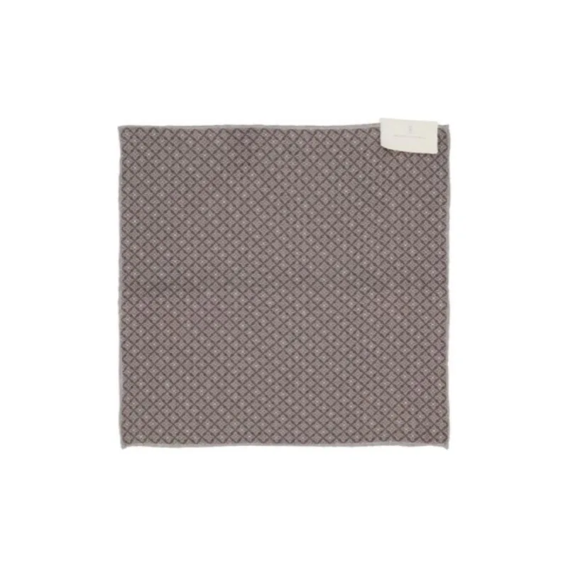 Brunello Cucinelli Geometric Designed Pocket Square-0