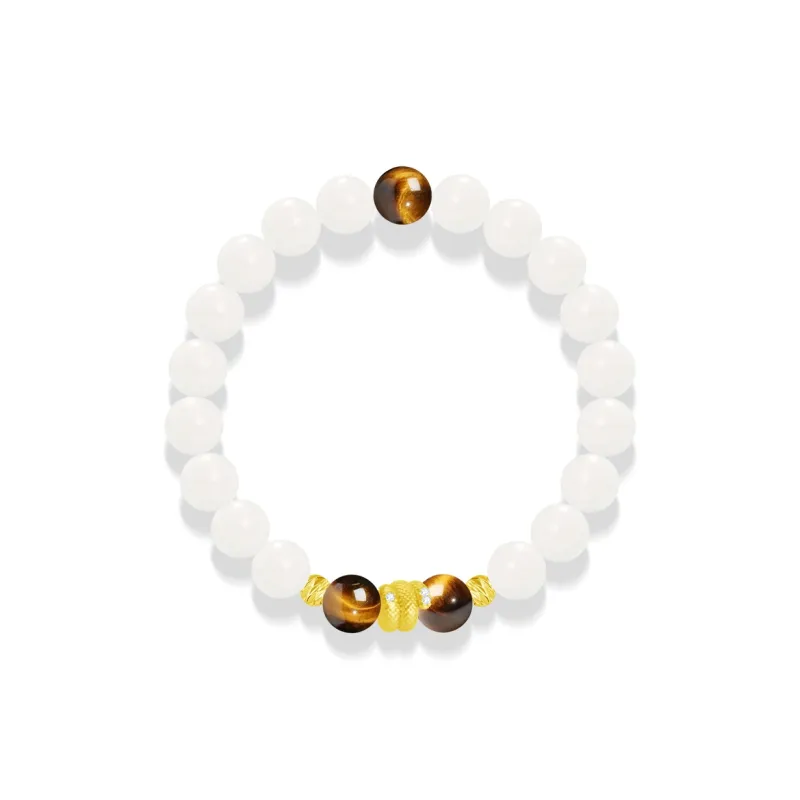 Cuz Strange Intention White Jade Bodhi Bracelets Unisex-1