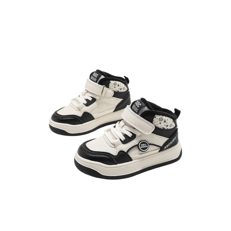 ABC KIDS Slip Resistant Water Resistant Lightweight Cushioning Warm Kids Lifestyle Shoes Beige Black Kids'-1