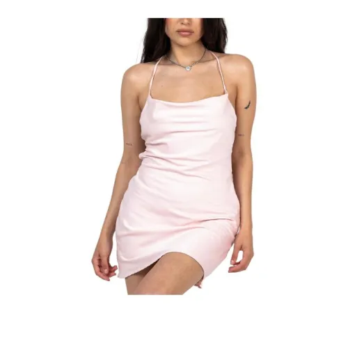 PRINCESS POLLY CELENA MINI DRESS PINK PETITE Slip Dress Women's PINK/Pink