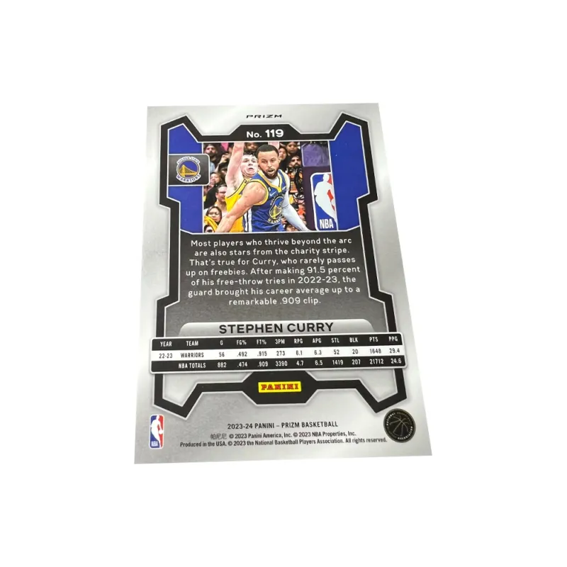 PANINI Warriors Stephen Curry Silver Fold Refractive High-End Design Basketball Card Rare Card Sports Cards 1 Piece-1