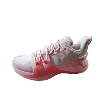 XTEP Jeremy Lin 2 Cushioned Slip Resistant Support Low Top Carbon Plate Basketball Shoes Men's Pink