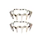 Toothed Headband[Reddish Umber-2 Pcs]