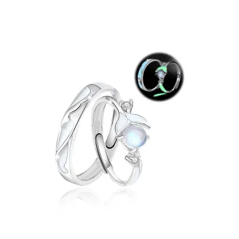FOREVER MELODY Copper Zircon Rings Unisex