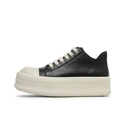 Hong Kong Meng Lightweight Breathable Height Increasing Low Top Skateboard Shoes Unisex Black