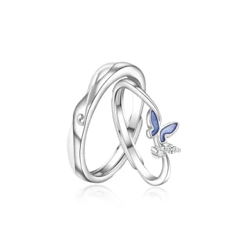 FOREVER MELODY Copper Zircon Rings Unisex