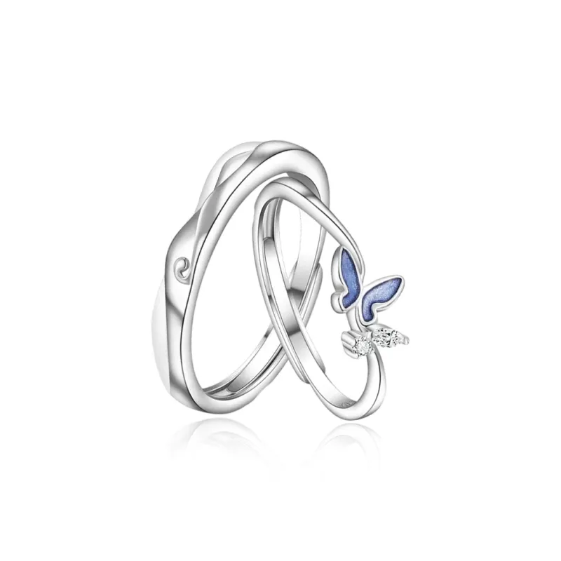 FOREVER MELODY Copper Zircon Rings Unisex-0