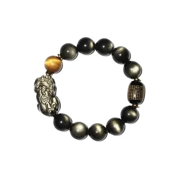 Fengyun Pavilion Obsidian Jade Bracelets Unisex
