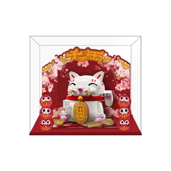 KGBOX Used In Building Block 2025 Collection 40813 Lucky Cat Model Accessories