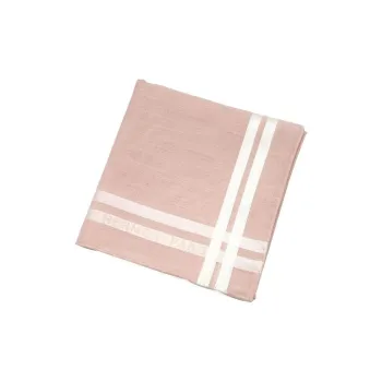 HERMES Cotton Knit Scarves Unisex Pink