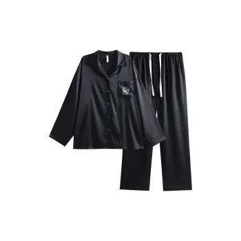 Same Language Pajama Set Women's Wandering Black