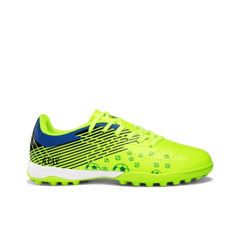 ATAY Soccer Shoes Men Low Top Green/Black/Orange/Blue Green-6