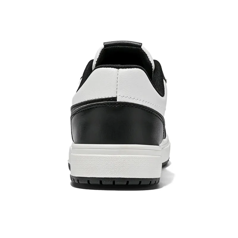 Warrior Durable Lightweight Coverage Low Top Skateboard Shoes Unisex White Black-3