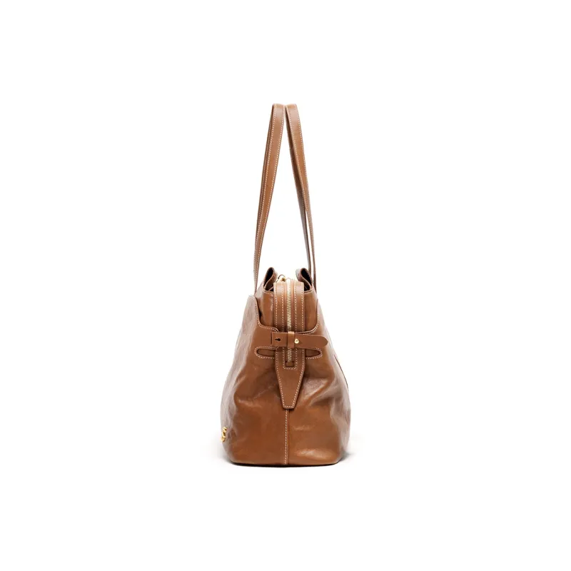 FIEDLE&SISSI Vegetable Tanned Cow Leather Wild Collection Carry on Shoulder Bag Regular Women's Multicolor-3