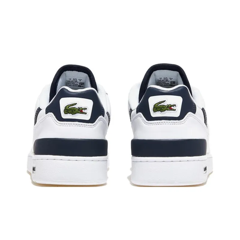 LACOSTE T Shaped Clip ABC Abrasion Resistant Low Top Skateboard Shoes Men's White-4