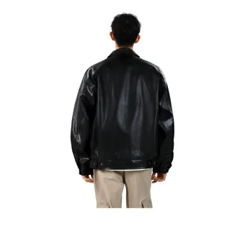 H.V.G.A Leather Jacket Unisex Black