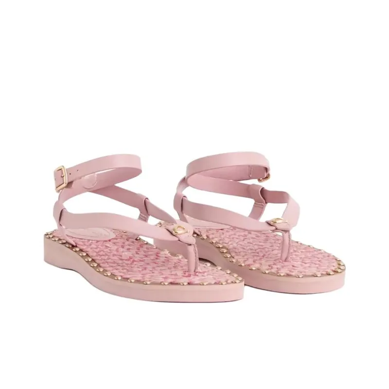 COACH Gracey Strap Sandals Women's Pink-2