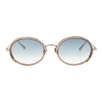 Linda Farrow Finn Oval Frame Sunglasses