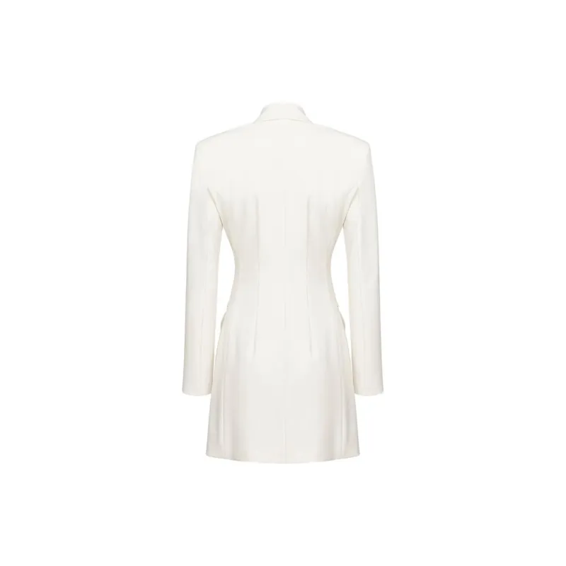 PINKO SS23 Long Sleeved Dress Women's White-1