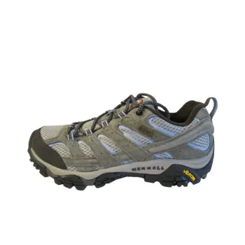 MERRELL Moab 2 Slip Resistant Waterproof Low Top Hiking Shoes Unisex Gray Purple