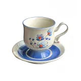 Poppy-Hand-Drawn Coffee Saucer