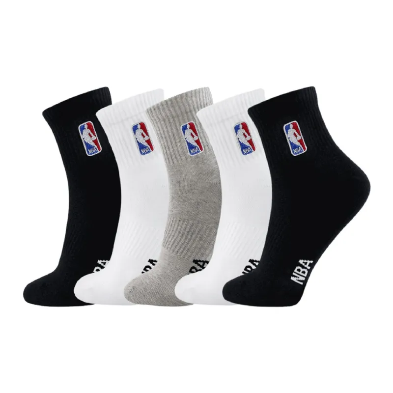 NBA Basketball Socks Unisex 5 Pack-5