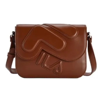 FILA PU Tofu Bag Shoulder Bag Crossbody Bag Mini Women's Woody Tan Brown
