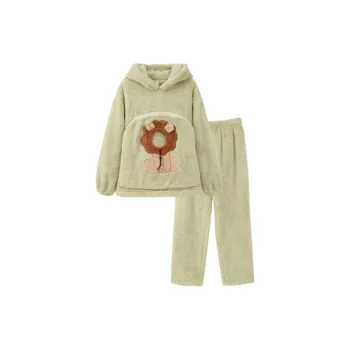 Aannsfam Pajama Set Women's Deep Grass Green