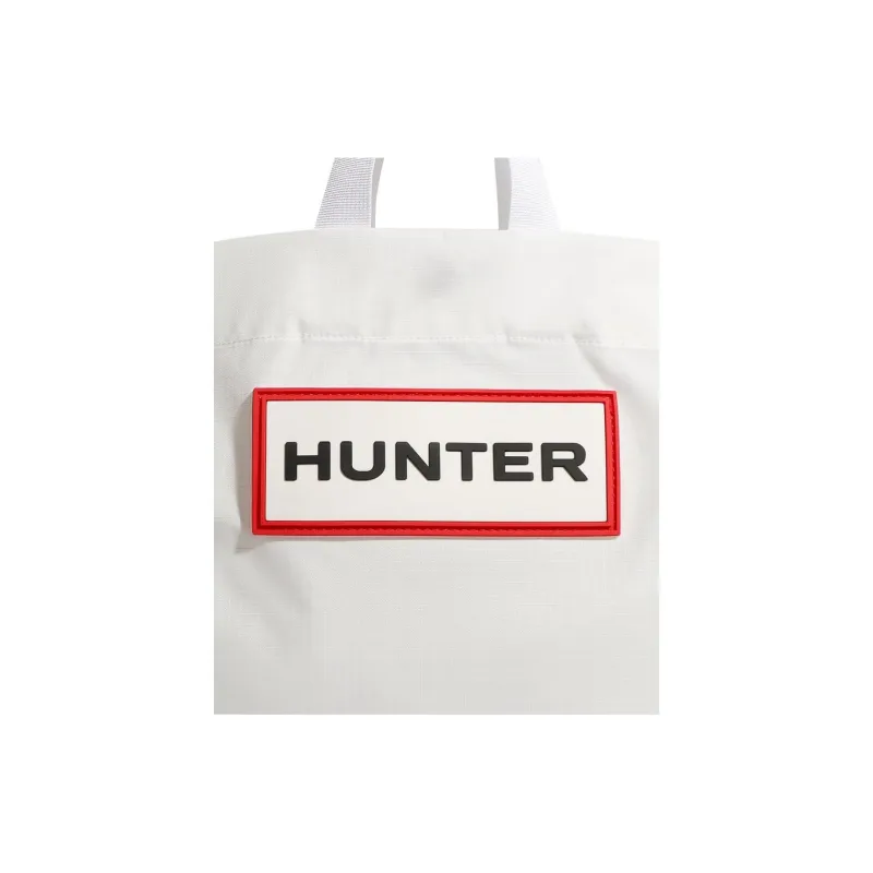 HUNTER Recycled Nylon Tote Bag, Shopping Bag, Shoulder Bag, Crossbody Bag, Handbag Regular Unisex White-2